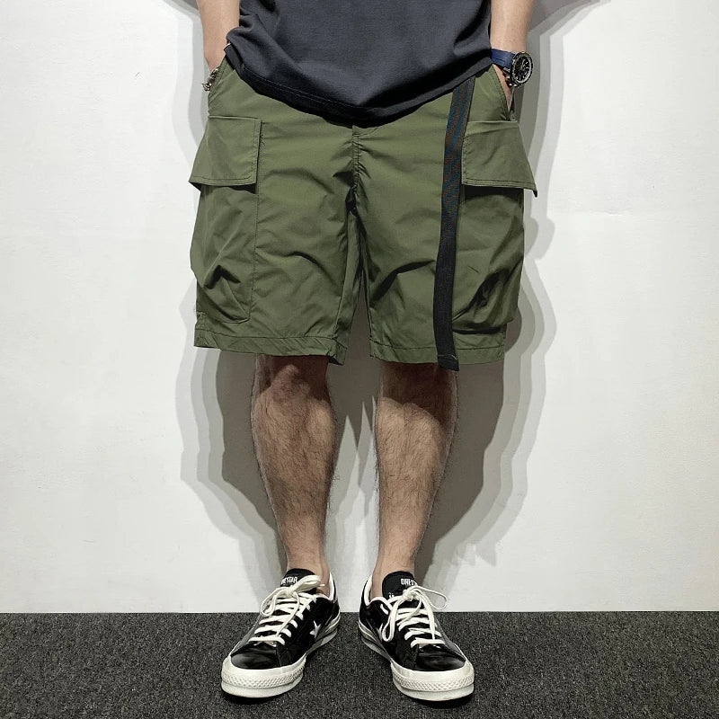 Multi-Pocket Cargo Shorts-streetwear-techwear