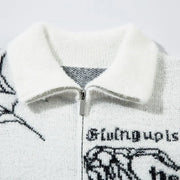 Nocturne Knitted Zip-Up Jacket-streetwear-techwear