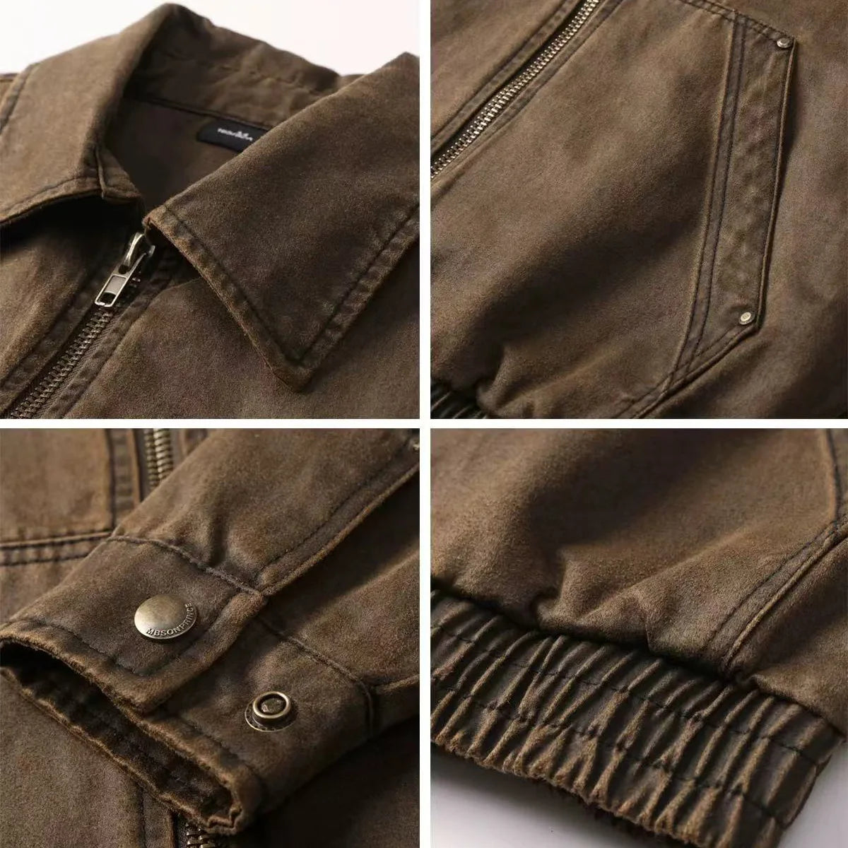 Oil-Waxed Canvas Zip Jacket-streetwear-techwear