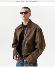 Oil-Waxed Canvas Zip Jacket-streetwear-techwear