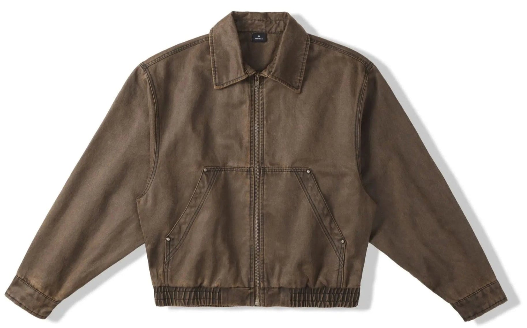 Oil-Waxed Canvas Zip Jacket-streetwear-techwear