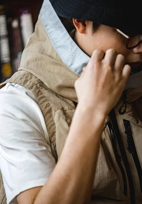 Outdoor Nylon Gilet Vest-streetwear-techwear