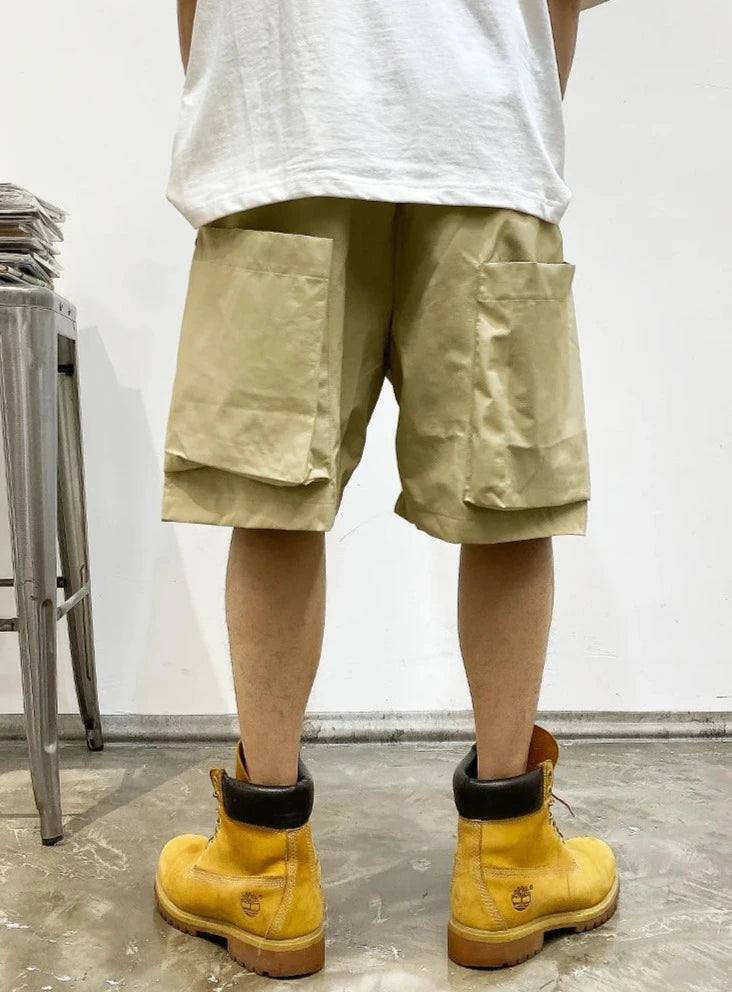 Oversized Pocket Cargo Shorts-streetwear-techwear