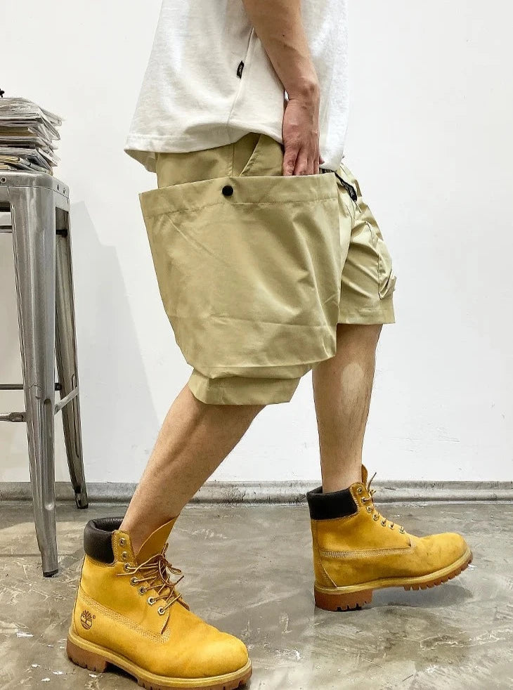 Oversized Pocket Cargo Shorts-streetwear-techwear