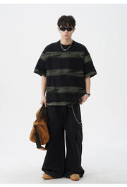 Painted Stripe T-Shirt-streetwear-techwear