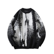 Pixelated Knitted Sweater-streetwear-techwear