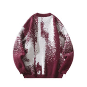 Pixelated Knitted Sweater-streetwear-techwear