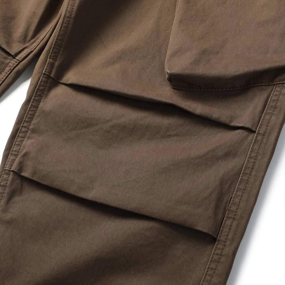 Pleated Knee Workwear Cargo Pants-streetwear-techwear