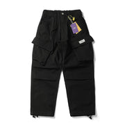 Pleated Knee Workwear Cargo Pants-streetwear-techwear