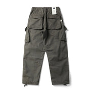 Pleated Knee Workwear Cargo Pants-streetwear-techwear