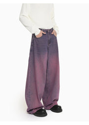 Purple Aura Arc-Leg Jeans-streetwear-techwear