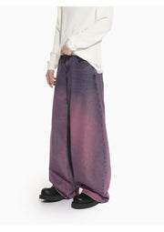 Purple Aura Arc-Leg Jeans-streetwear-techwear
