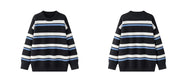 Retro 90's Stripe Sweater-streetwear-techwear
