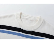 Retro 90's Stripe Sweater-streetwear-techwear