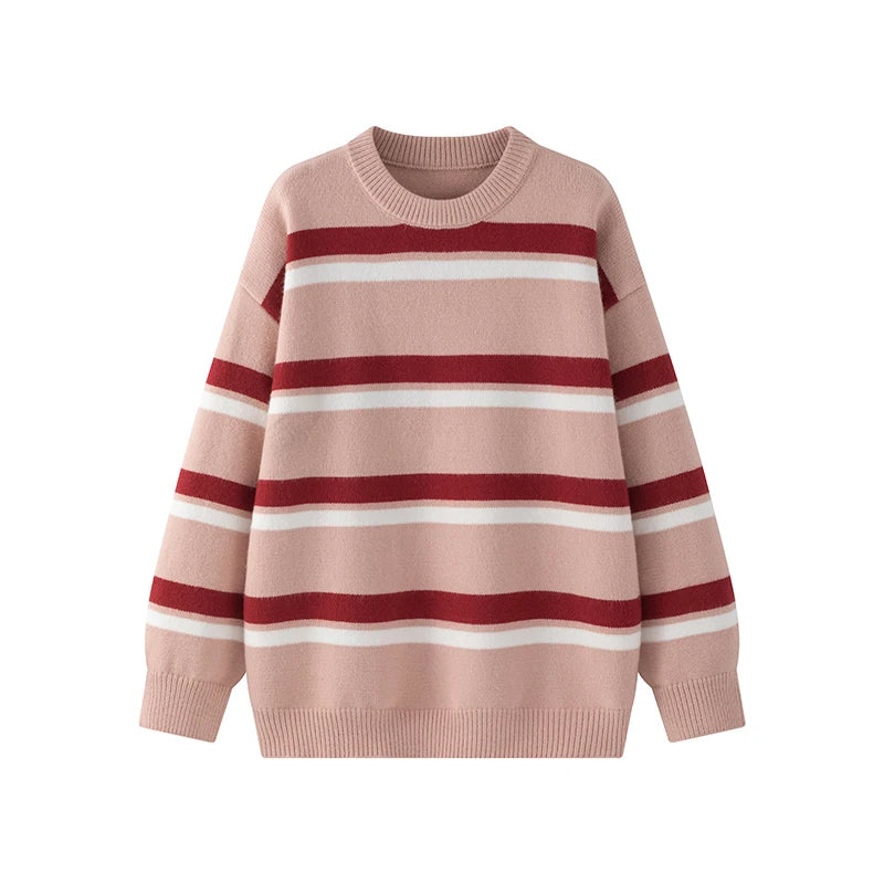 Retro 90's Stripe Sweater-streetwear-techwear