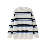 Retro 90's Stripe Sweater-streetwear-techwear