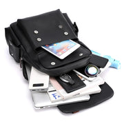 Retro Classic Faux Leather Backpack-streetwear-techwear