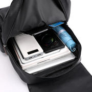 Retro Classic Faux Leather Backpack-streetwear-techwear