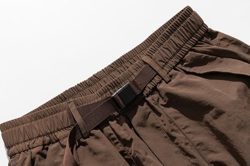 Ripstop Loose Fit Cargo Shorts-streetwear-techwear