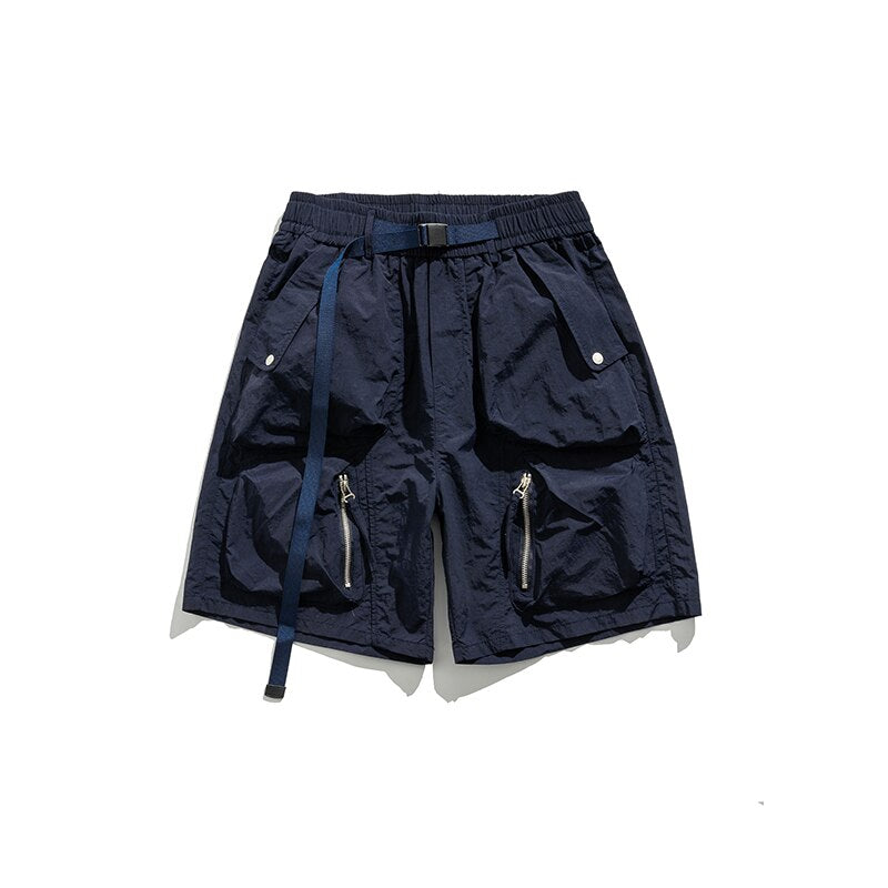 Ripstop Loose Fit Cargo Shorts-streetwear-techwear