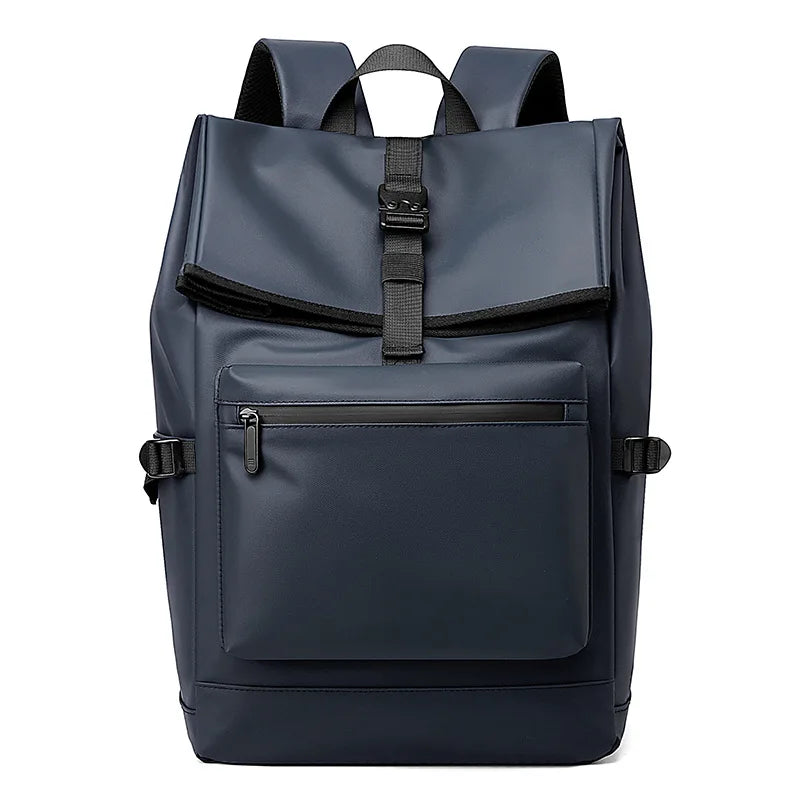 Rubberised Roll Top Backpack-streetwear-techwear