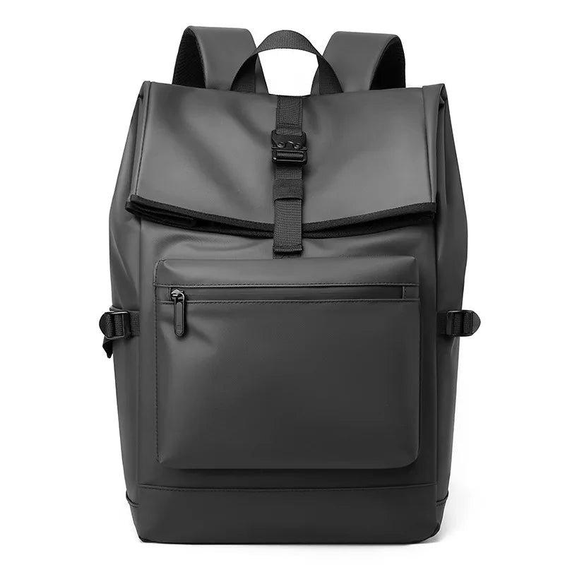 Rubberised Roll Top Backpack-streetwear-techwear