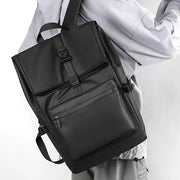 Rubberised Roll Top Backpack-streetwear-techwear