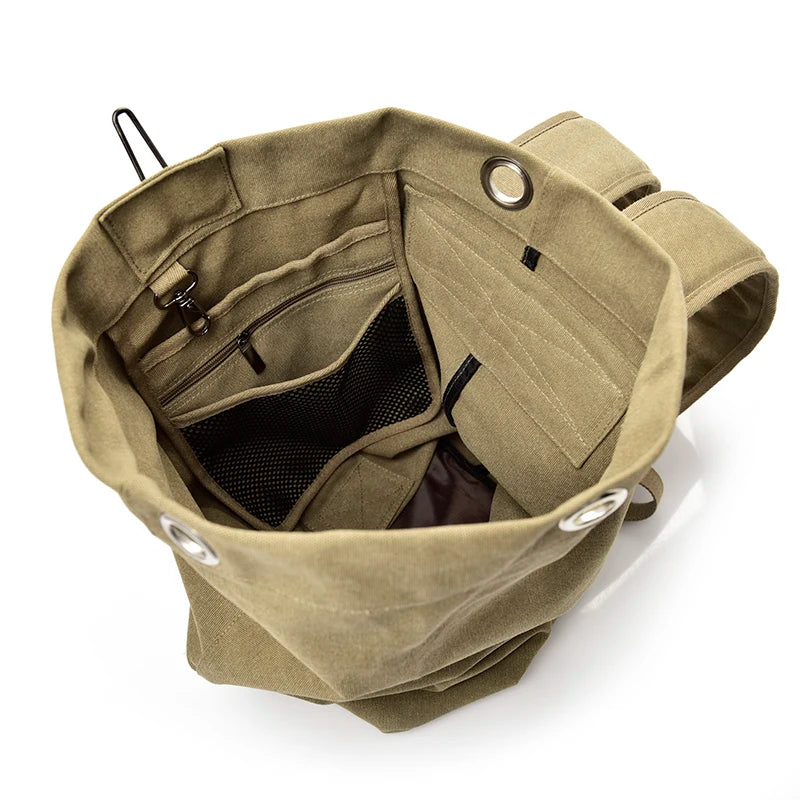 Rugged Canvas Backpack/Duffel-streetwear-techwear