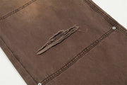 Rust Wash Loose Fit Carpenter Jeans-streetwear-techwear