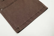 Rust Wash Loose Fit Carpenter Jeans-streetwear-techwear