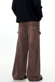 Rust Wash Loose Fit Carpenter Jeans-streetwear-techwear
