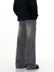 Rust Wash Loose Fit Carpenter Jeans-streetwear-techwear