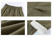 Fleece Lined Wide Leg Pants-streetwear-techwear
