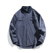 Garment Dyed Cargo Overshirt-streetwear-techwear
