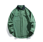 Garment Dyed Cargo Overshirt-streetwear-techwear