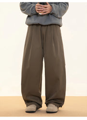 Fleece Lined Wide Leg Pants-streetwear-techwear