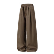 Fleece Lined Wide Leg Pants-streetwear-techwear