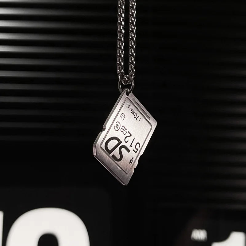 SD Pendant Necklace-streetwear-techwear