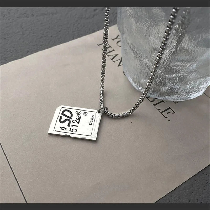 SD Pendant Necklace-streetwear-techwear