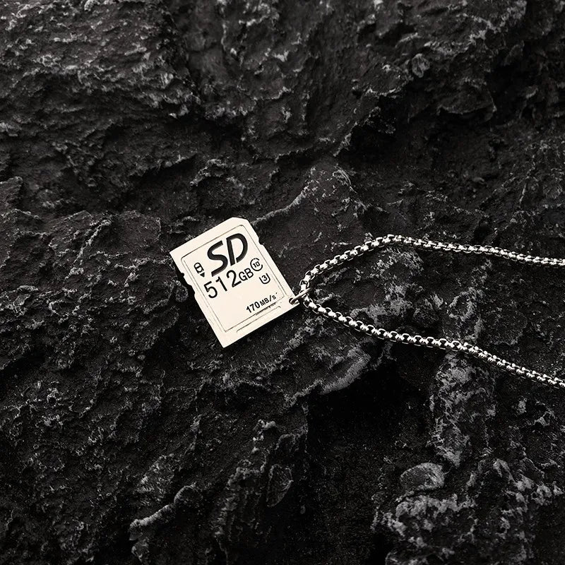 SD Pendant Necklace-streetwear-techwear