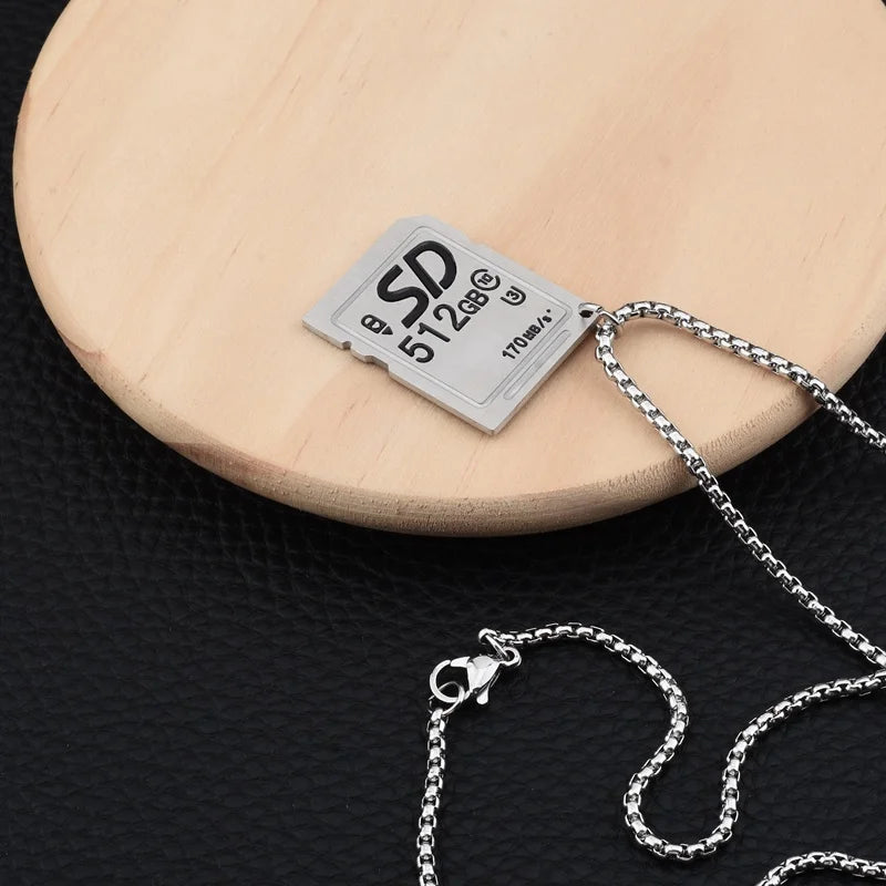 SD Pendant Necklace-streetwear-techwear