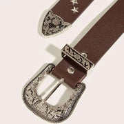 Star-studded Western Belt-streetwear-techwear