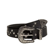 Star-studded Western Belt-streetwear-techwear