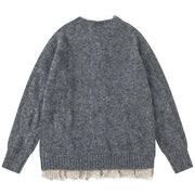 Static Edge Fray Knit Sweater-streetwear-techwear