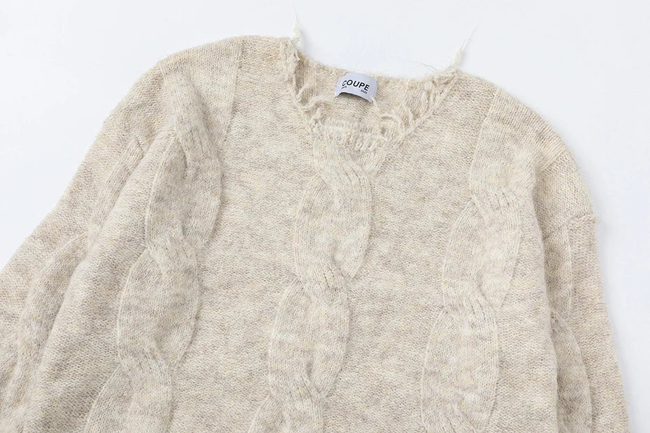 Static Edge Fray Knit Sweater-streetwear-techwear