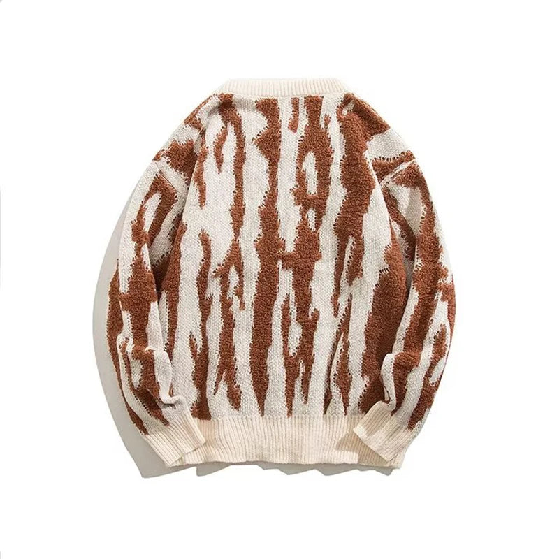 Static Wave Jacquard Sweater-streetwear-techwear