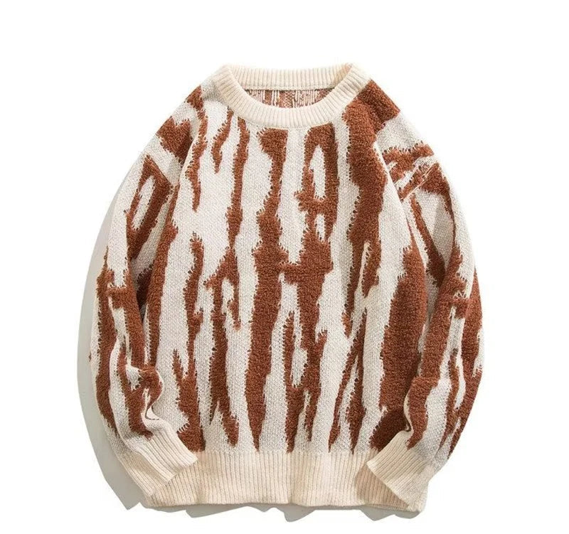 Static Wave Jacquard Sweater-streetwear-techwear