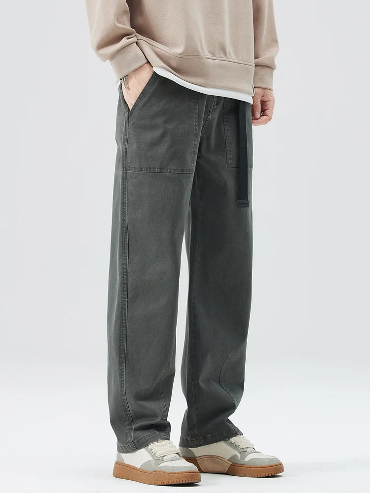 Straight Leg Utility Pants-streetwear-techwear