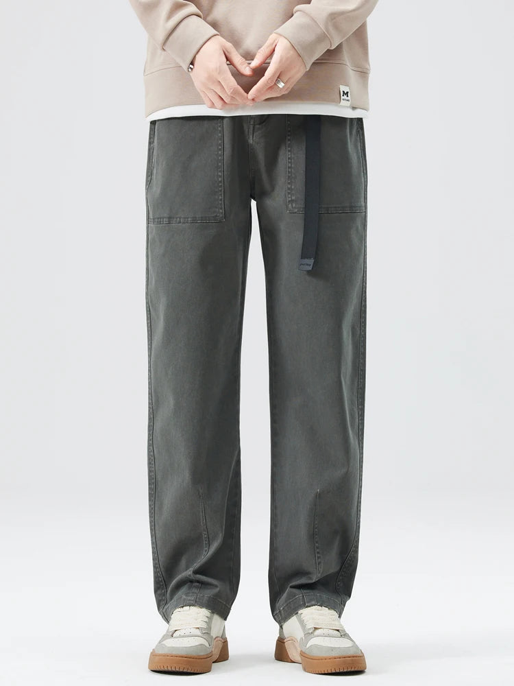 Straight Leg Utility Pants-streetwear-techwear