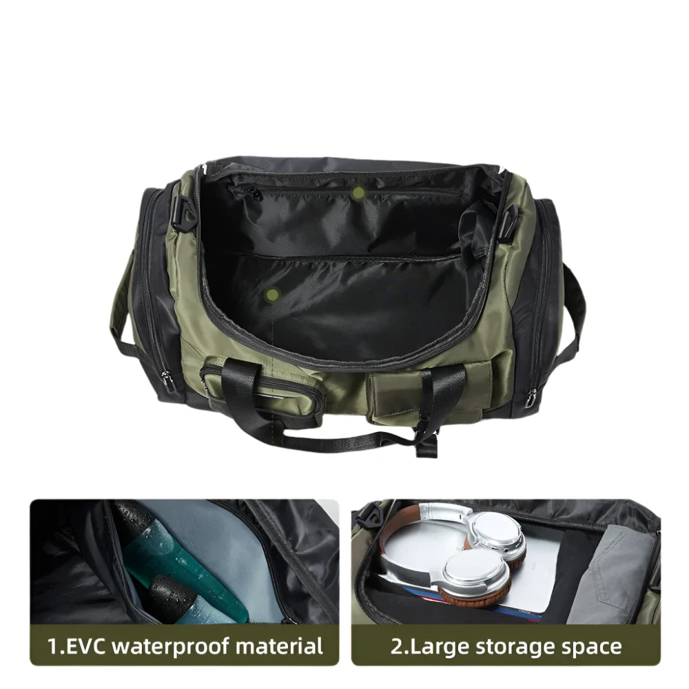TrekPro All-In-One Travel/Gym Duffle Bag-streetwear-techwear